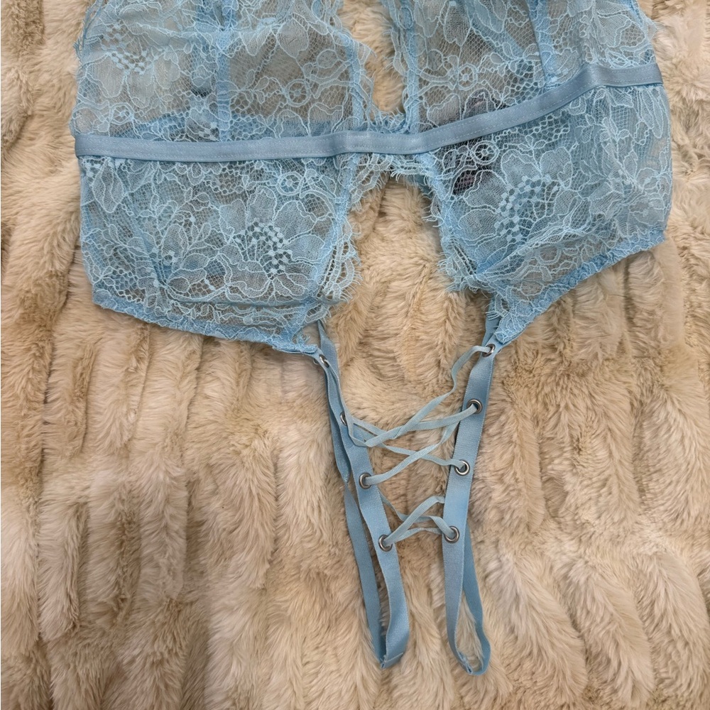 Victoria’s Secret Teddy with Sheer Lace and Scalloped Edges - Picture 3 of 4